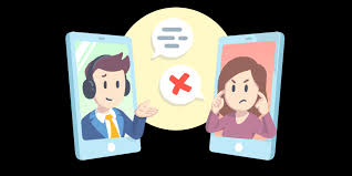 cartoon image of dealing with an upset customer