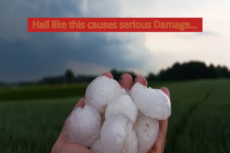 Hail this big causes serious damage